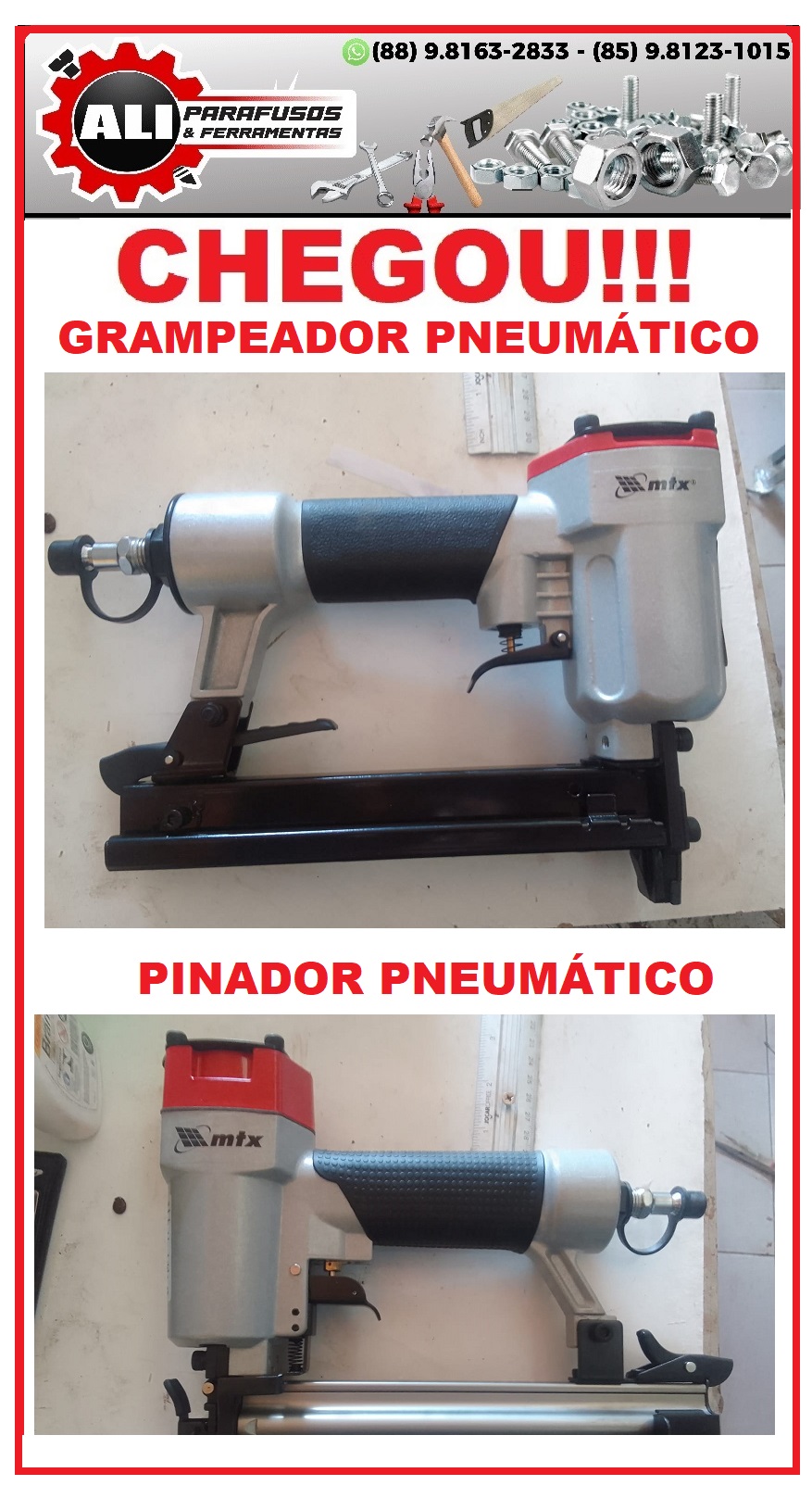 PINADOR E GRAMPEADOR PNEUMÁTICP